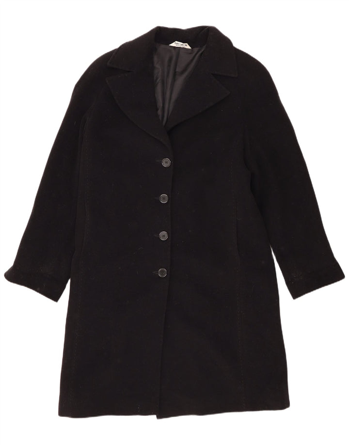 Cappotto Donna Franco Ancona IT 46 Large Nero Lana Vergine