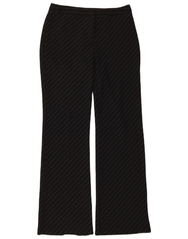 Pantaloni da abito Bootcut da donna Benetton IT 42 Medium W28 L32 Gessato nero