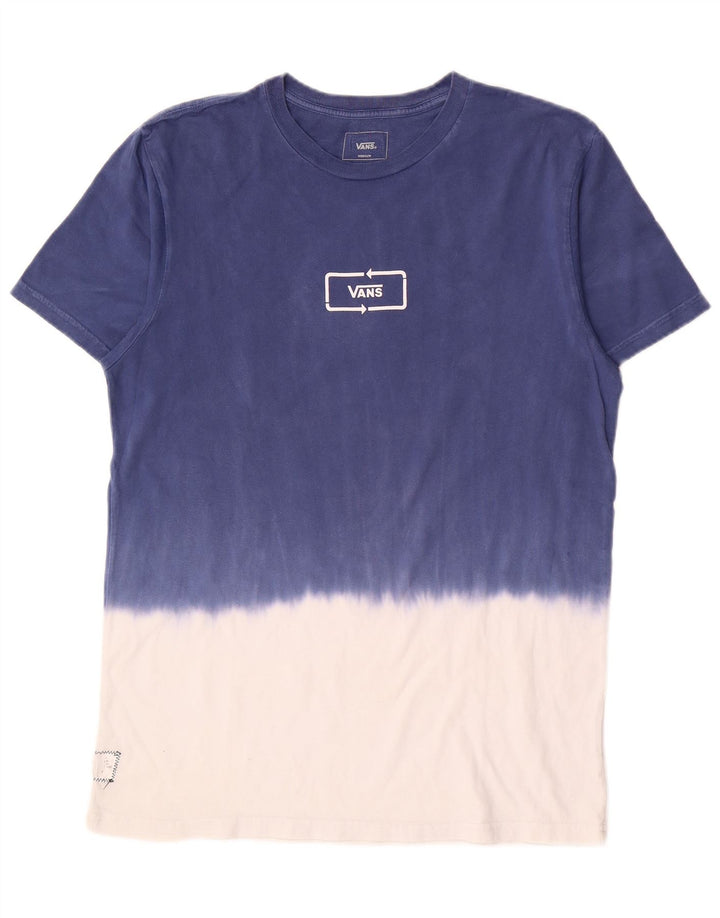 T-shirt da uomo Vans Top in cotone color block blu medio