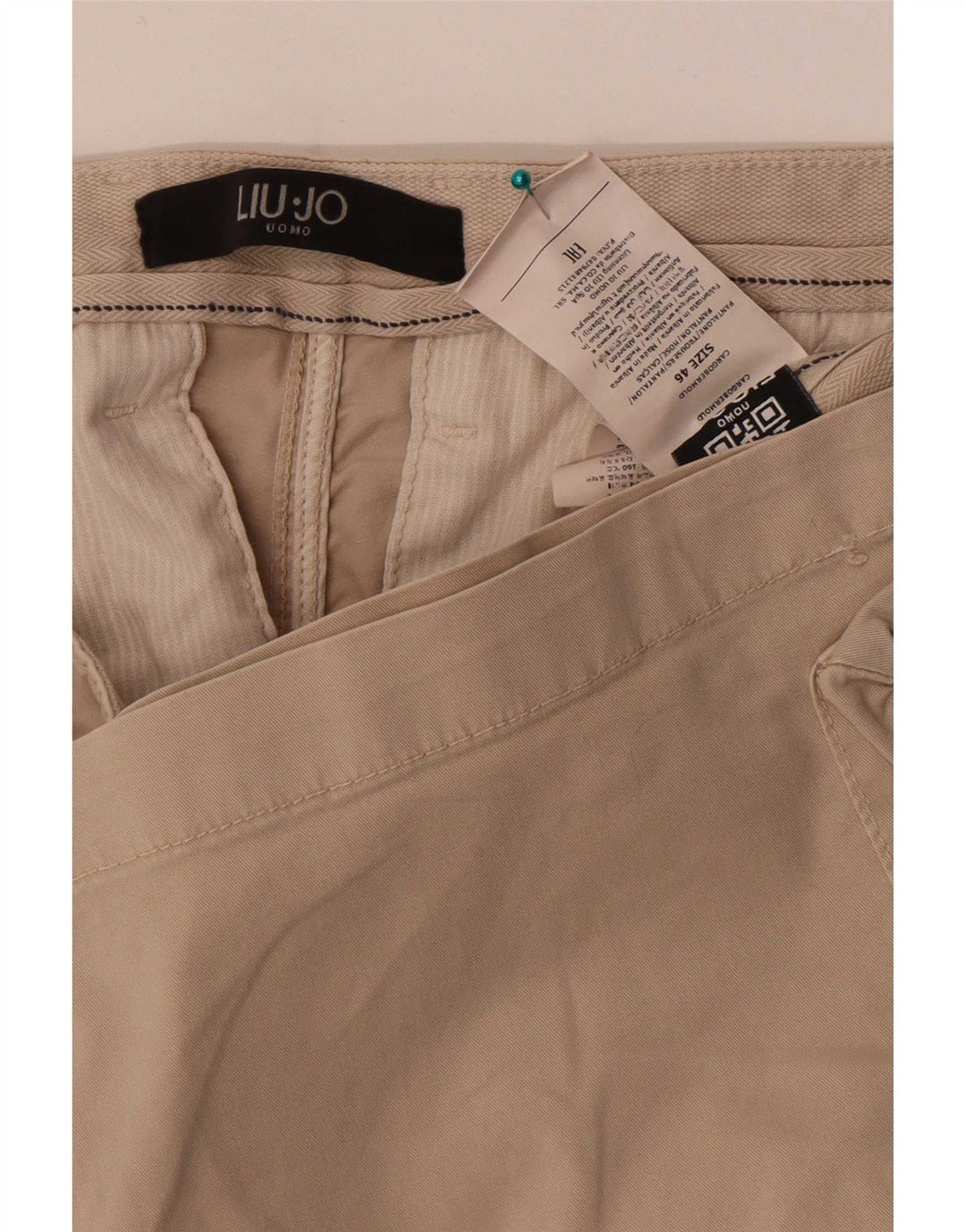 Pantaloncini Cargo Uomo Liu Jo IT 46 Small W30 Cotone Beige