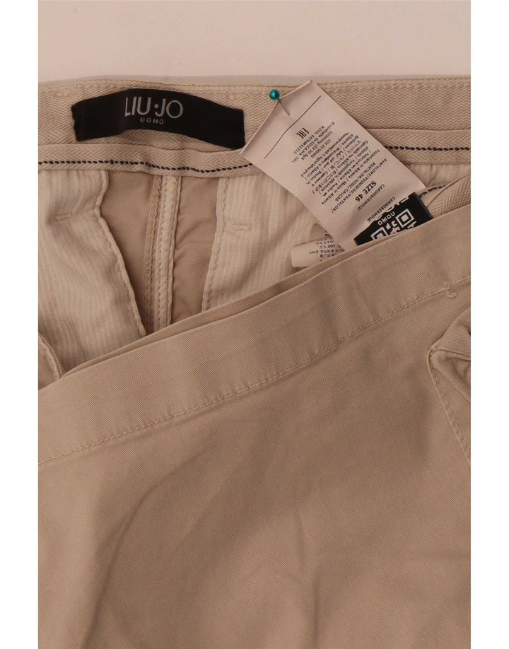 Pantaloncini Cargo Uomo Liu Jo IT 46 Small W30 Cotone Beige
