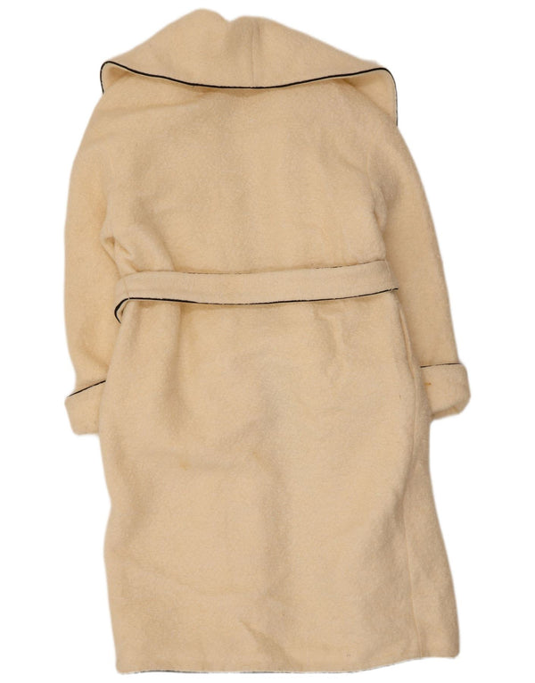 Cappotto oversize da donna Marks & Spencer UK 10 piccolo in lana beige