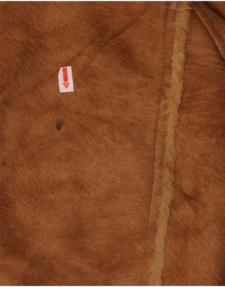 Giacca in pelle scamosciata Sherpa da donna Mauritius UK 18 XL Marrone