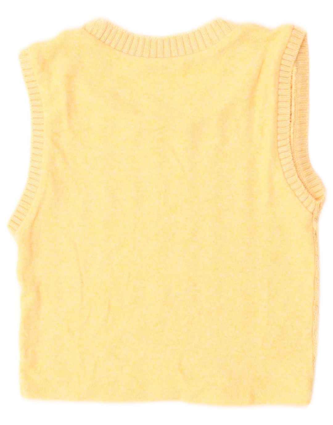 Canotta corta da donna Zara UK 8 piccola gialla