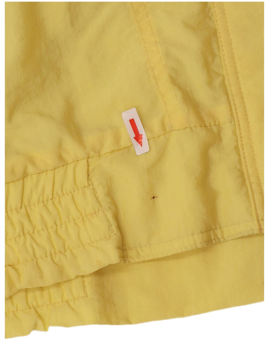 Giacca a vento oversize da donna vintage EU 44 XL gialla in poliammide