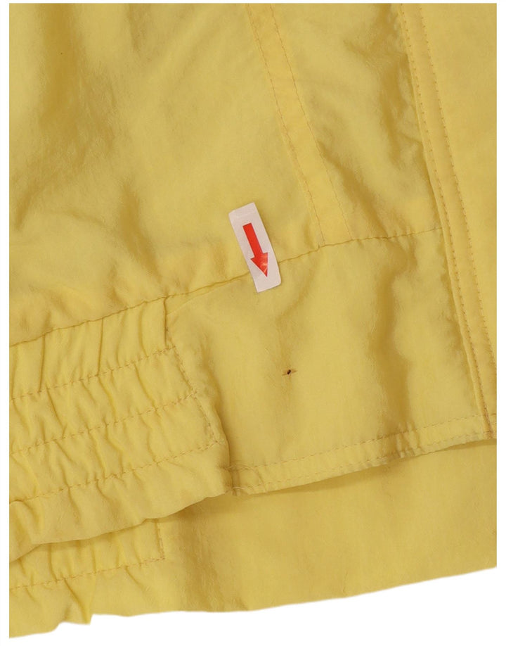 Giacca a vento oversize da donna vintage EU 44 XL gialla in poliammide