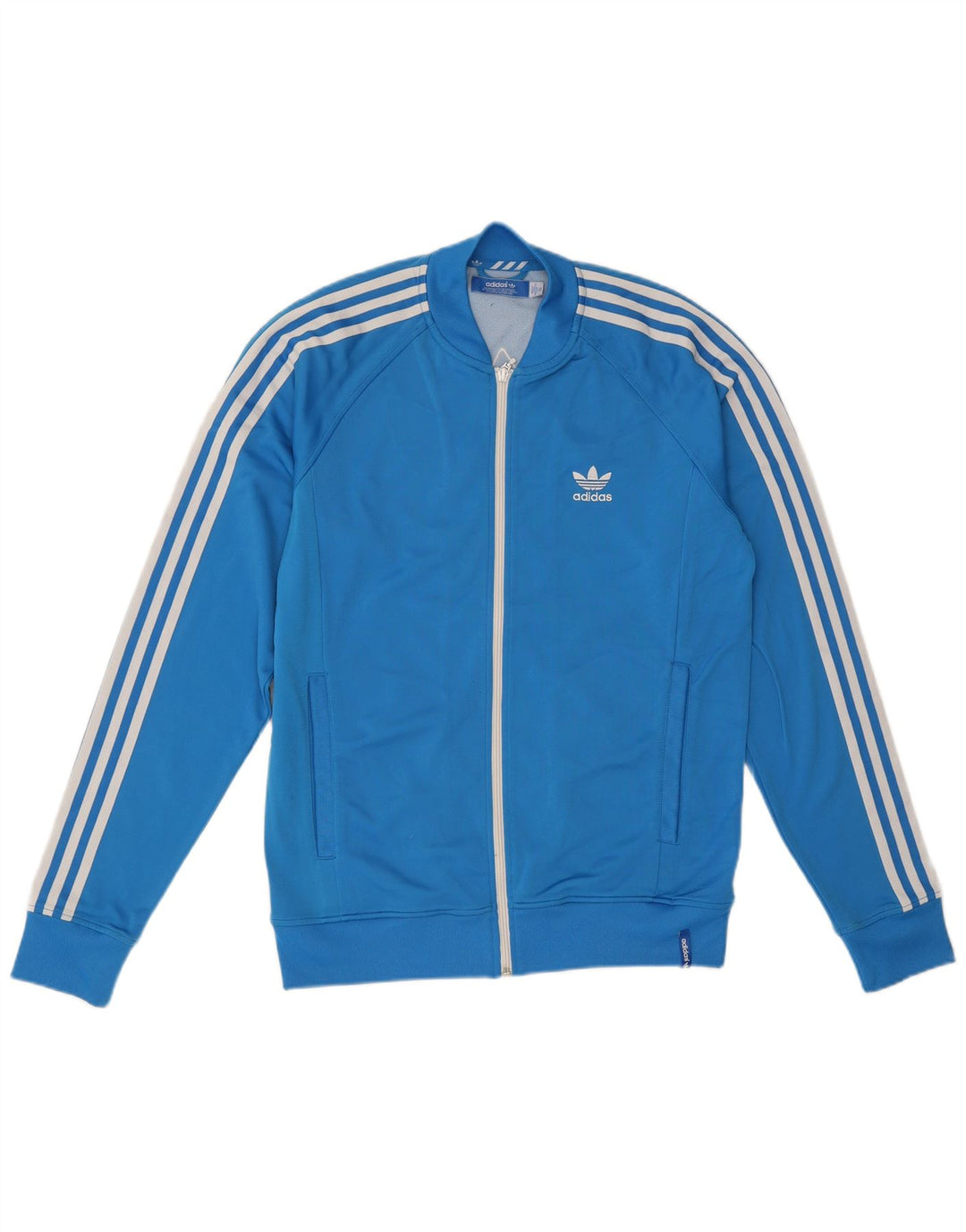 Giacca da ginnastica grafica da uomo Adidas IT 50 nylon blu medio