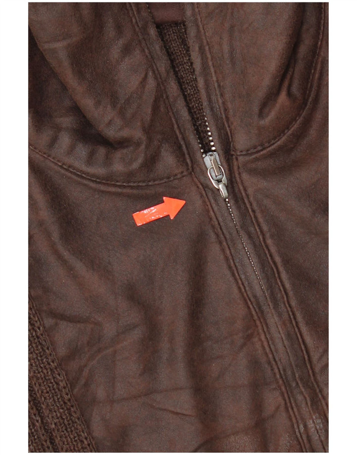 Maglione cardigan da uomo Ashwell IT 50 lana vergine marrone medio