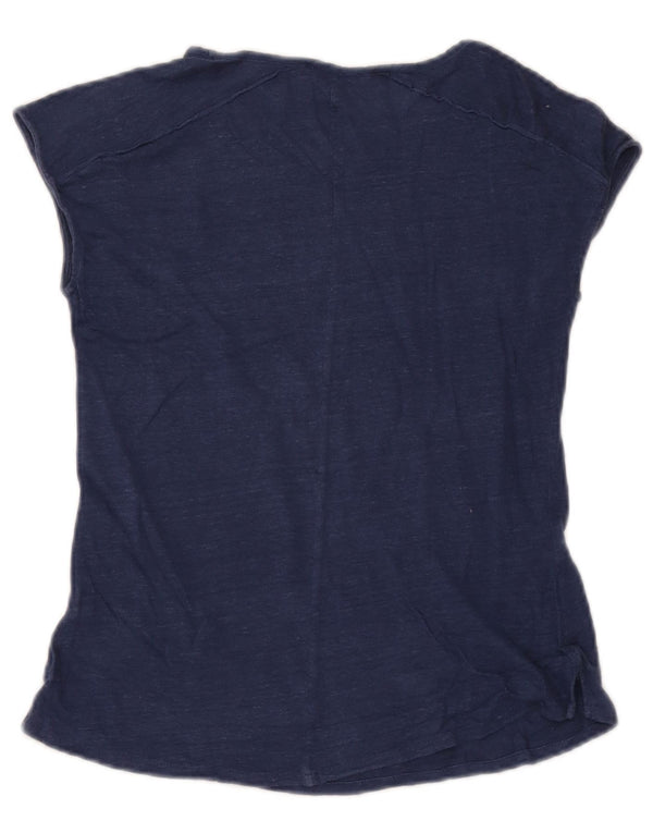 T-shirt da donna Massimo Dutti UK 6 XS blu navy screziato