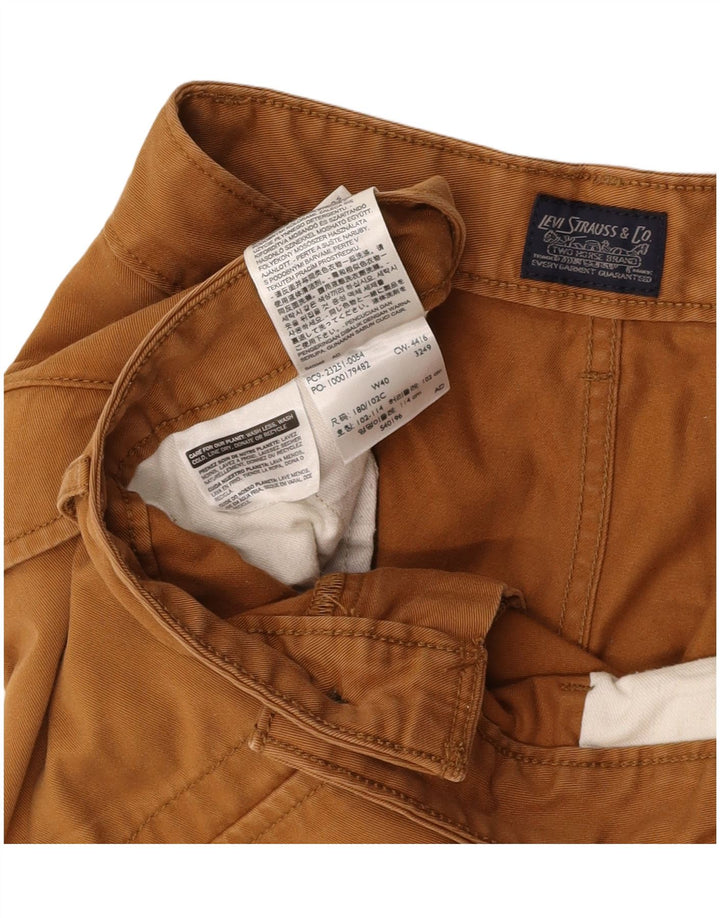 LEVI'S Mens Cargo Shorts W40 XL Brown Cotton