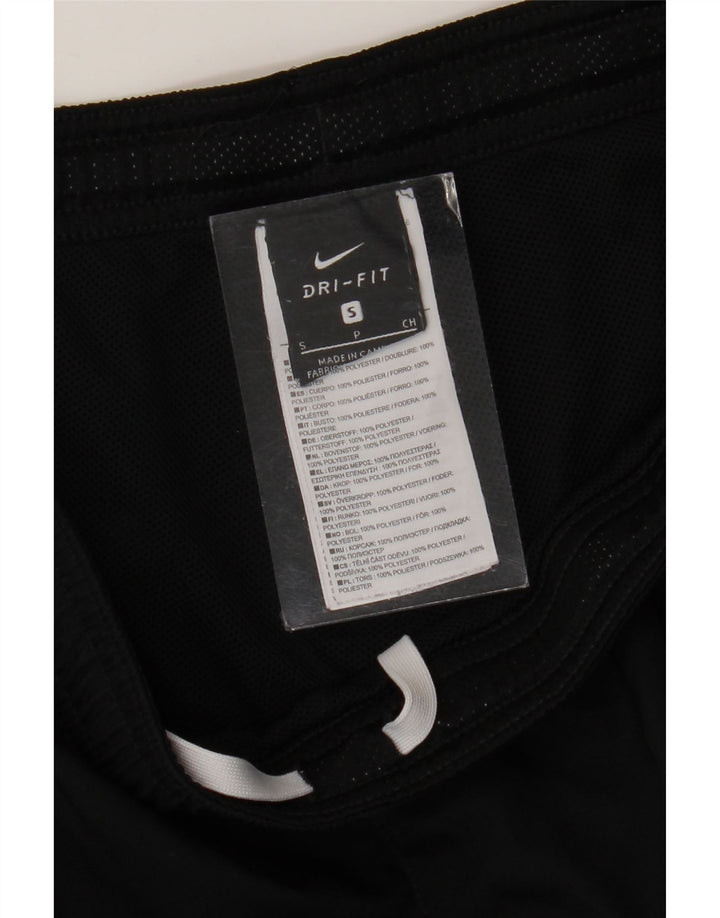 Pantaloni da tuta Nike Dri Fit da donna UK 10 Small Nero Poliestere