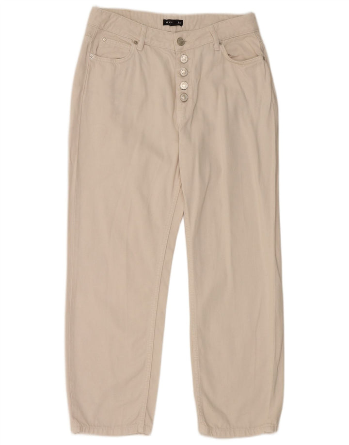 Jeans dritti da donna WHISTLES W30 L26 cotone bianco