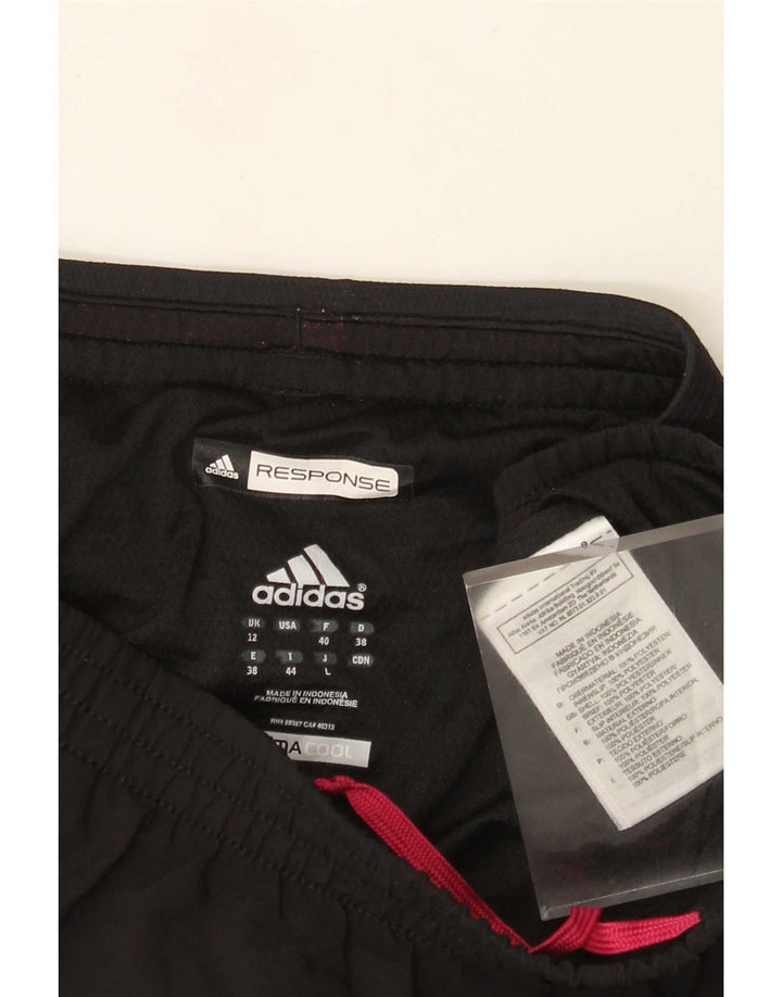 Pantaloncini sportivi Adidas Climacool da donna UK 12 medio poliestere nero