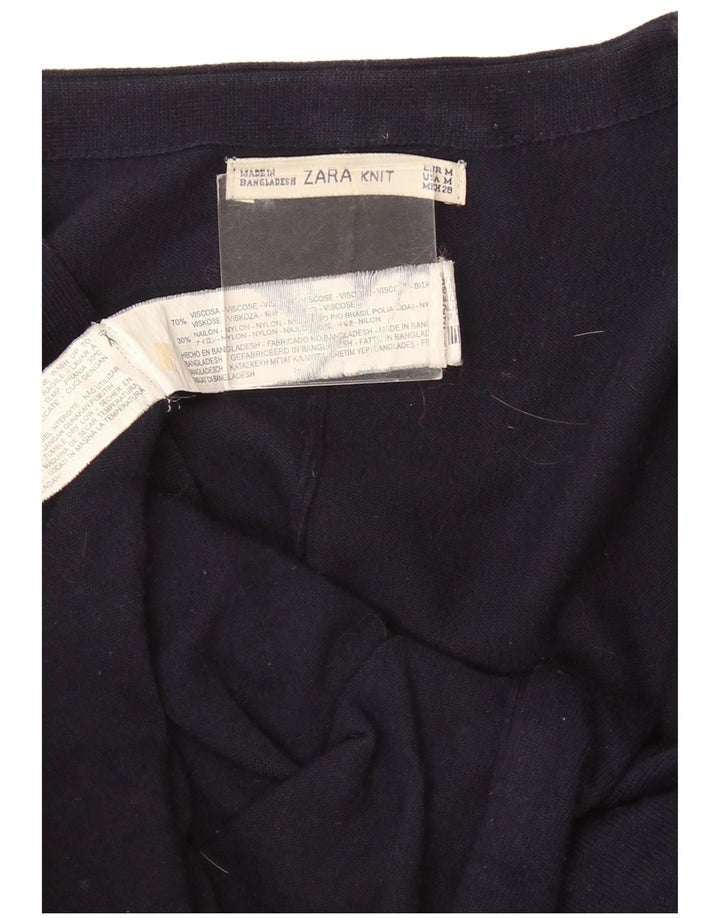 Maglione cardigan oversize a pipistrello da donna Zara UK 14 blu navy medio