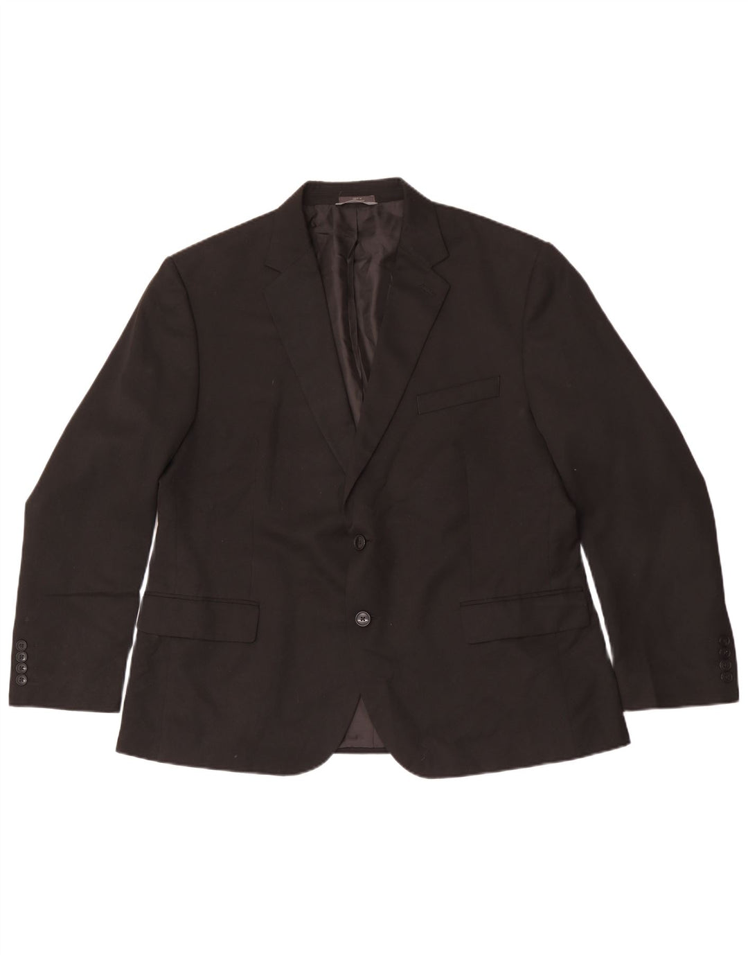 Giacca blazer a 2 bottoni regolare da uomo Marks & Spencer IT 56 3XL Nera