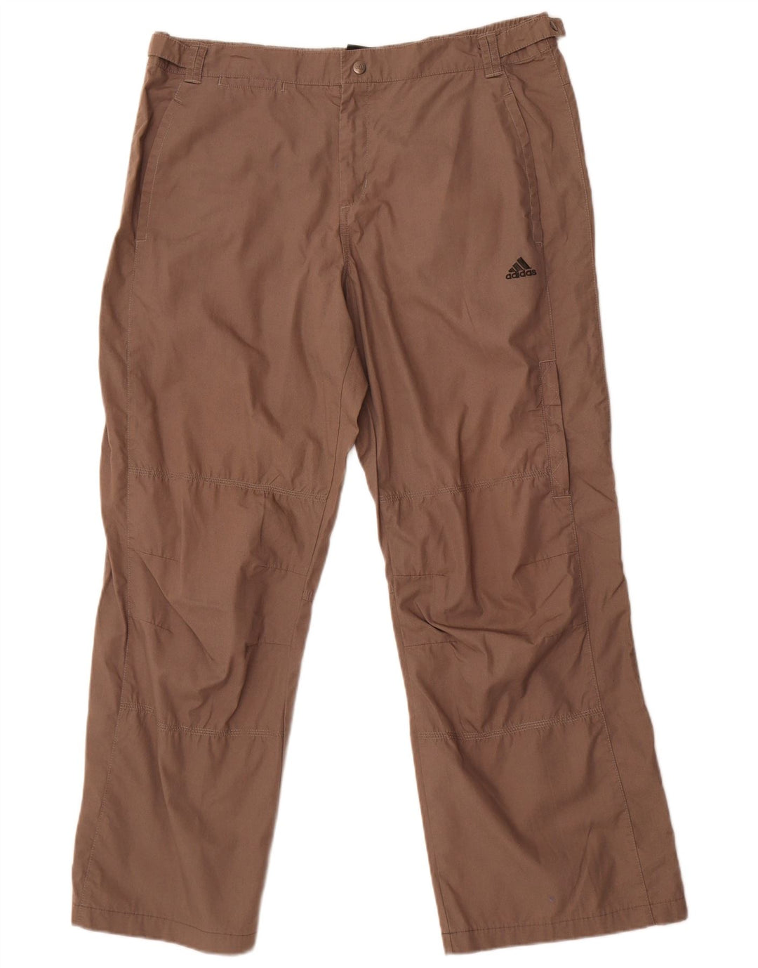 Pantaloni cargo dritti da uomo Adidas Large W38 L30 in cotone beige