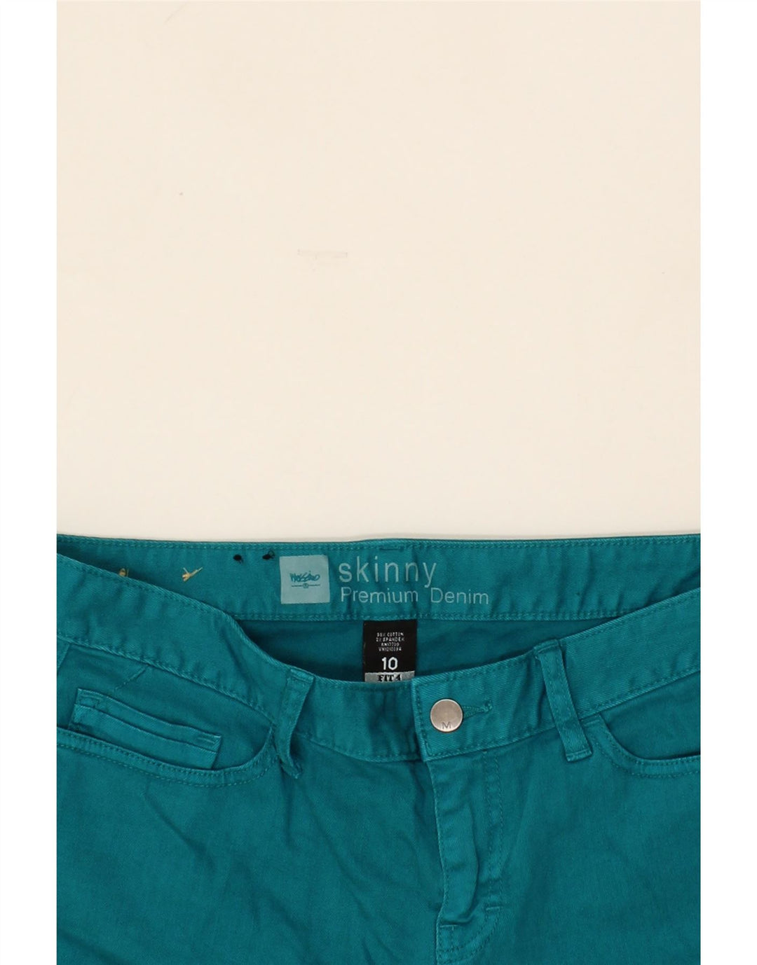 MOSSIMO Womens Denim Shorts  US 10 Large W32 Green Cotton Vintage Mossimo and Second-Hand Mossimo from Messina Hembry 