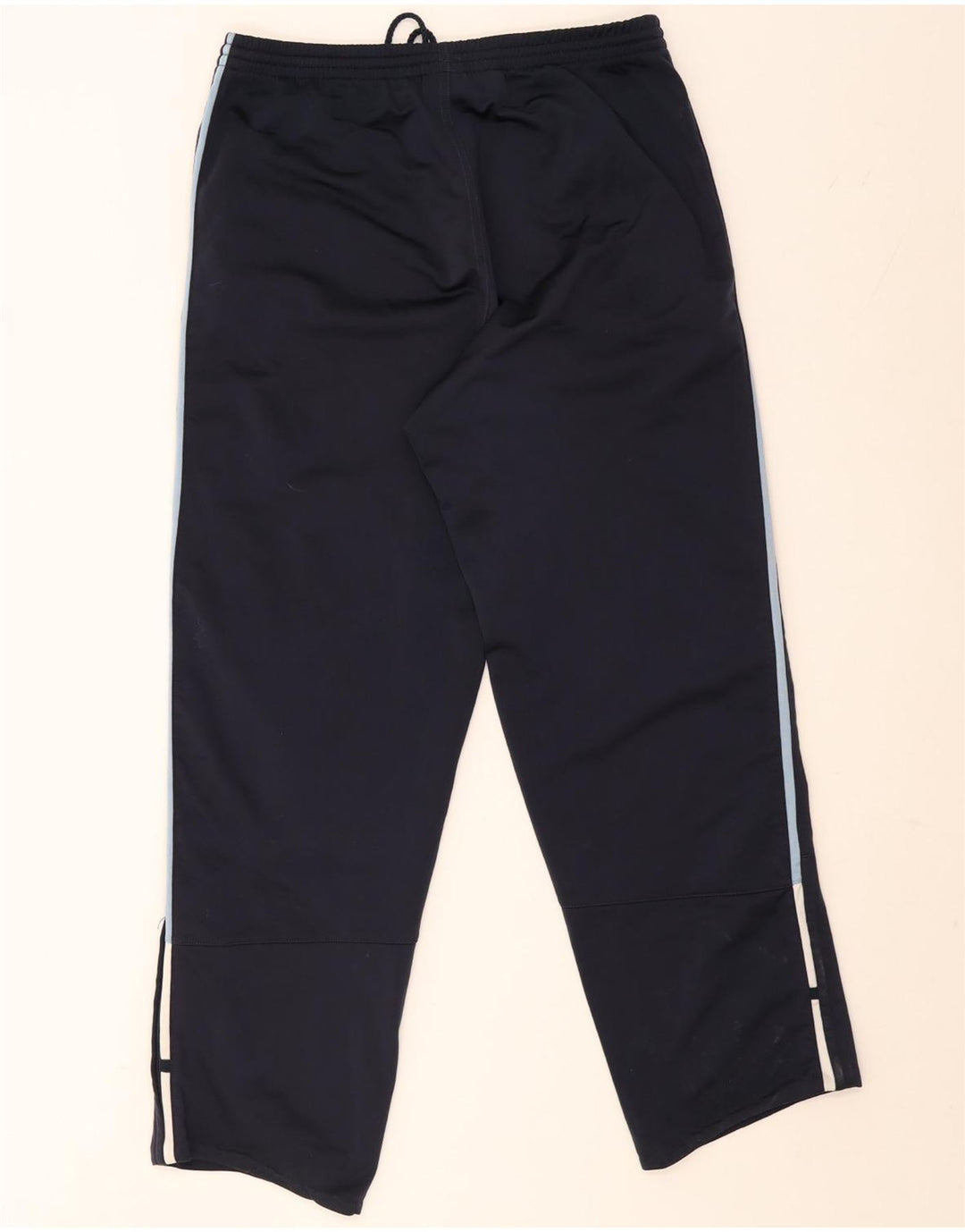 Pantaloni da tuta da uomo ADIDAS grandi in poliestere blu navy