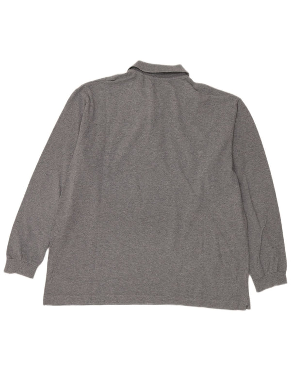 Polo Kappa Uomo Manica Lunga XL Cotone Grigio