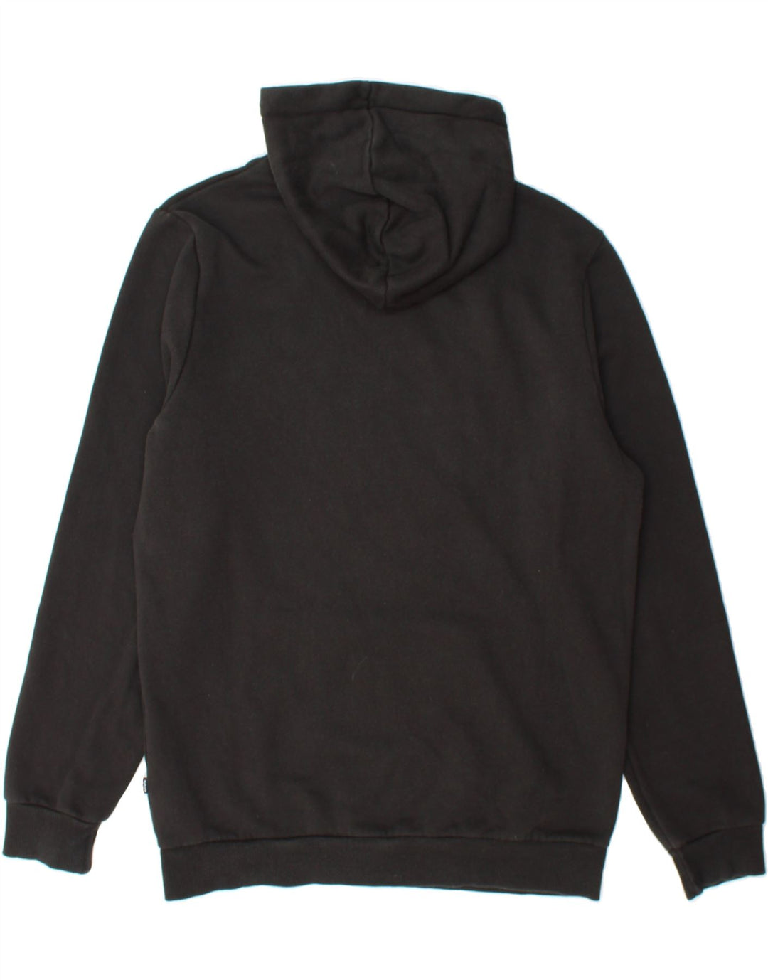 PUMA Mens Graphic Hoodie Jumper Medium Black Cotton Vintage Puma and Second-Hand Puma from Messina Hembry 