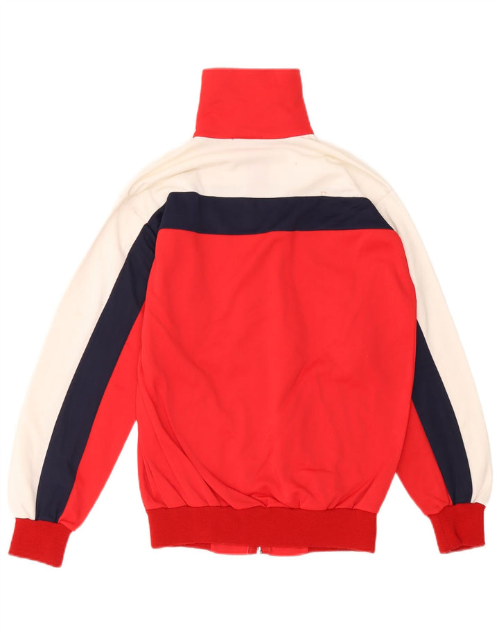 Giacca da tuta da donna vintage IT 44 XS Colorblock rosso