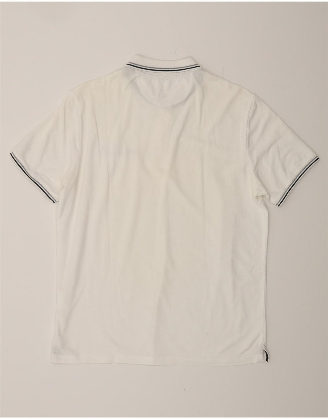 Polo da uomo Easy Fit CHAMPION, taglia grande, in cotone bianco
