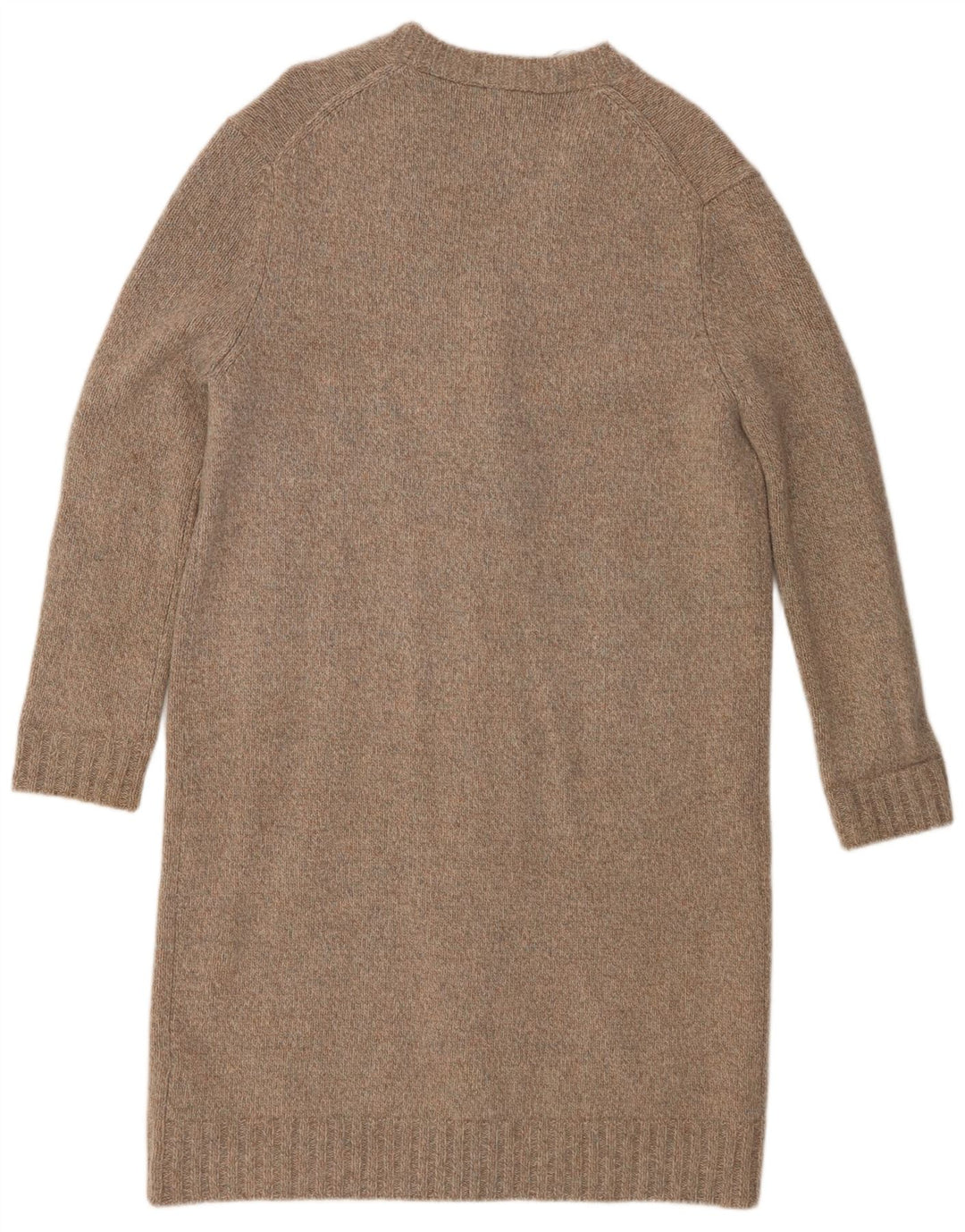 Maglione cardigan oversize lungo da donna Zara UK 10 piccolo grigio lana