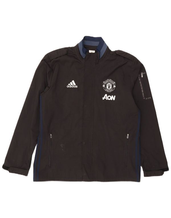 Giacca a vento Adidas da uomo Manchester United UK 40 grande nera
