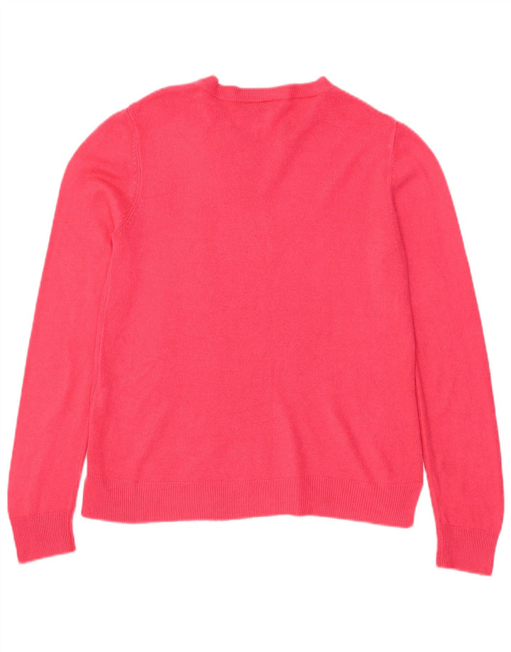Maglione maglione girocollo da donna Marks & Spencer UK 12 Rosa medio