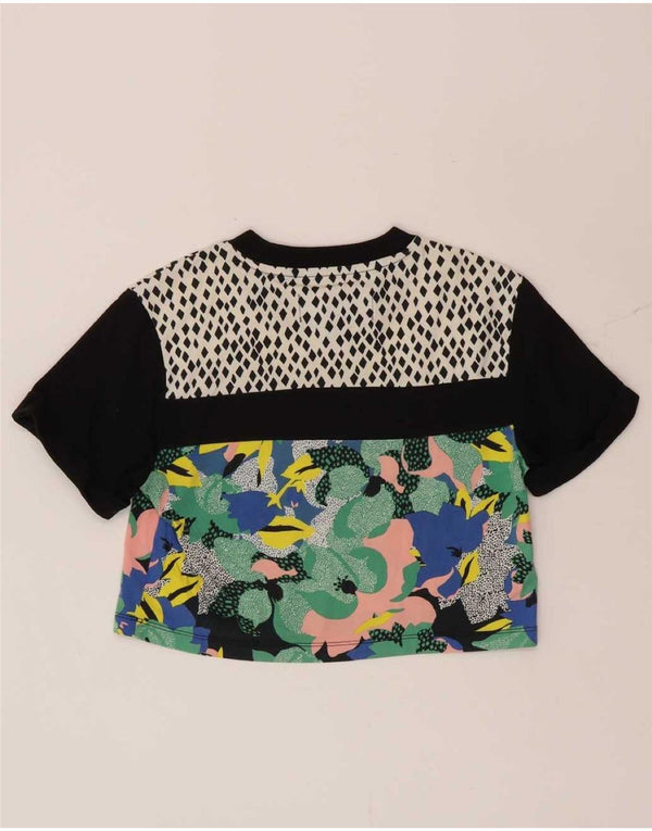 Maglietta grafica da donna Adidas Her Studio London UK 8 Small Black Floral
