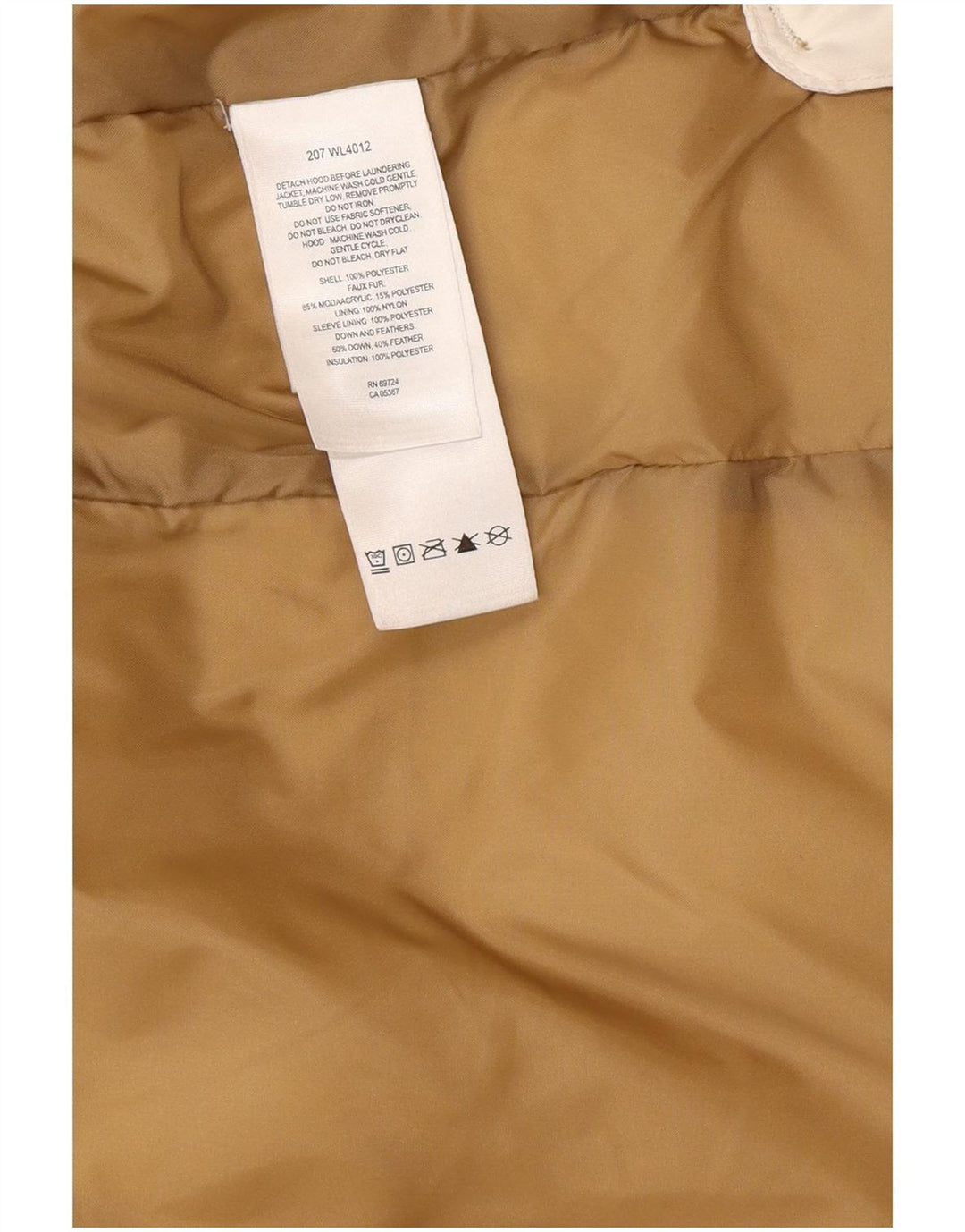 Giacca imbottita oversize con cappuccio da donna Columbia UK 10 Small Poliestere bianco