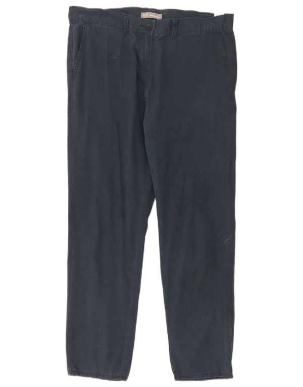 Pantaloni chino affusolati da donna Marks & Spencer UK 14 Large W34 L28 Blu navy