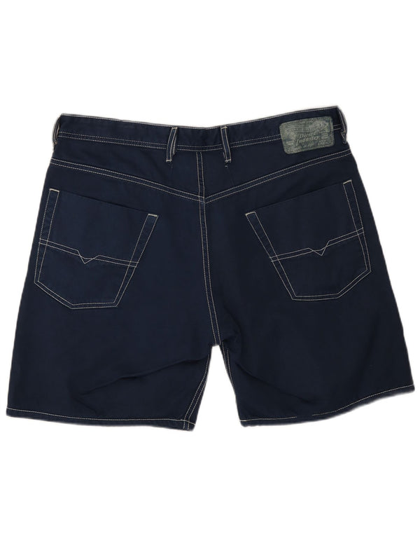 Pantaloncini casual da donna Diesel W36 XL cotone blu navy