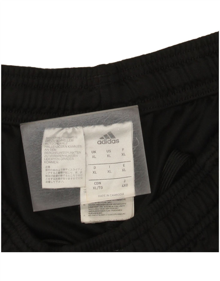 Pantaloni da tuta Adidas Climalite da uomo XL poliestere nero