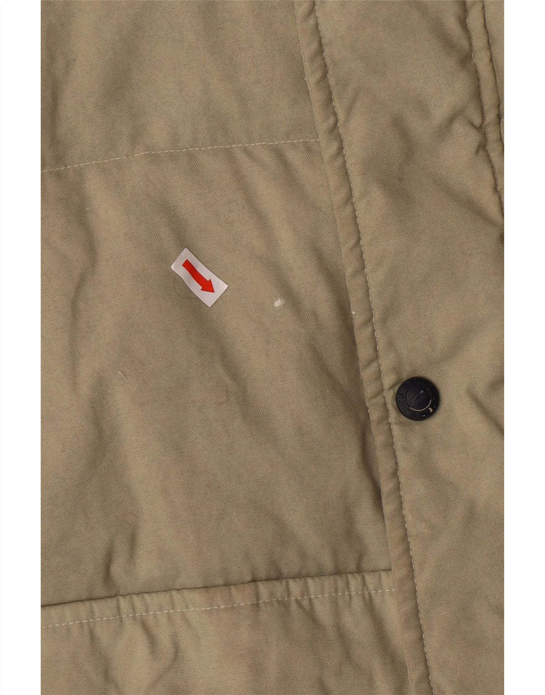 Gilet imbottito da uomo Asics UK 40 Large Beige in poliammide