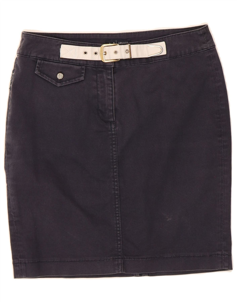 ARMANI Womens Denim Skirt EU 40 Medium W28  Navy Blue Cotton Vintage Armani and Second-Hand Armani from Messina Hembry 