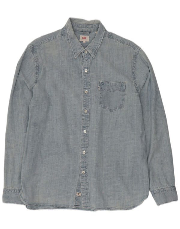 Camicia Levi's da uomo XL in cotone blu