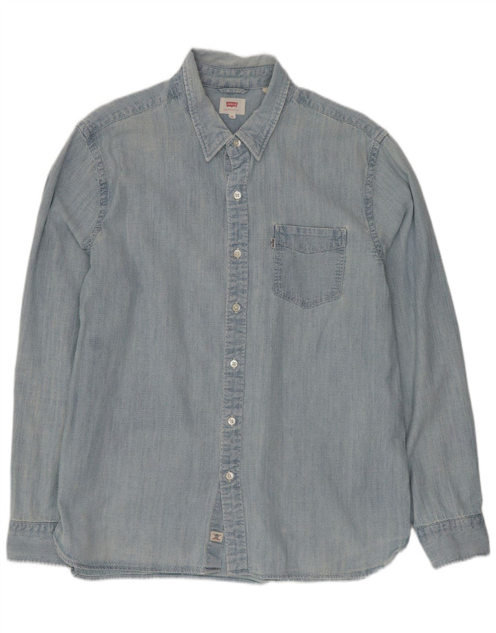 Camicia Levi's da uomo XL in cotone blu
