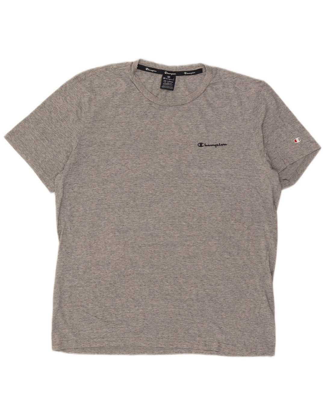 T-shirt da uomo Champion Top 2XL cotone chiazzato grigio