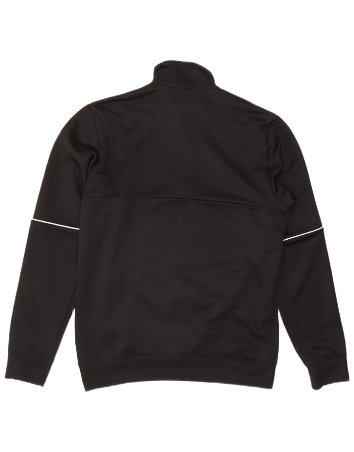 Felpa da uomo Adidas Aeroready con zip e collo, maglione, poliestere nero medio