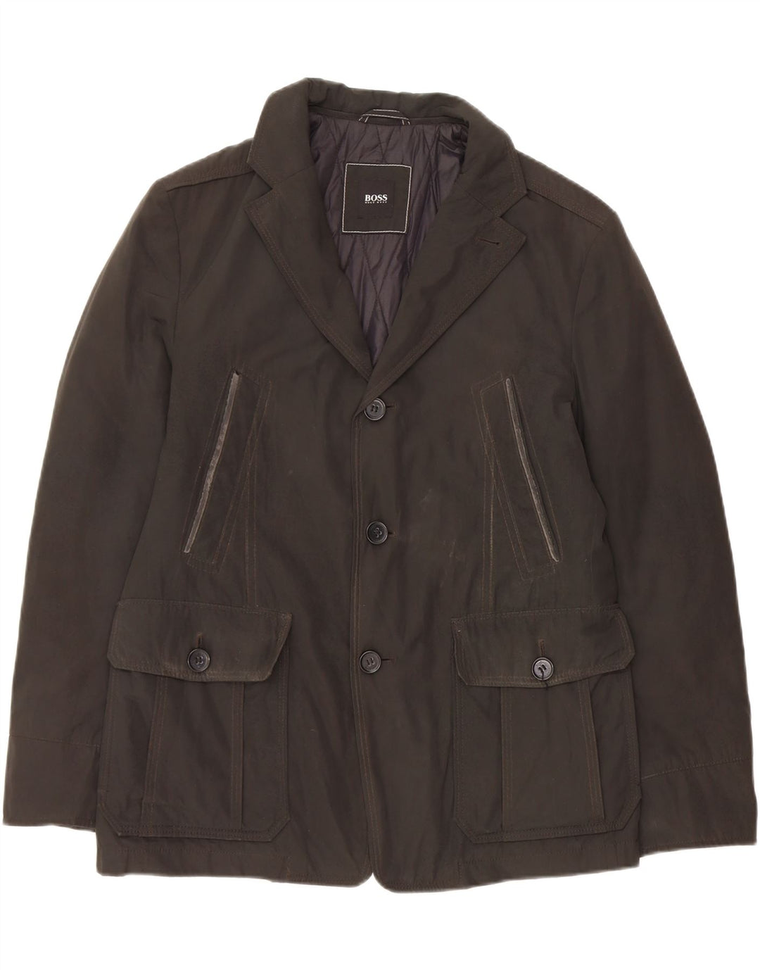 Giacca utility da uomo Hugo Boss EU 48 poliestere nero medio