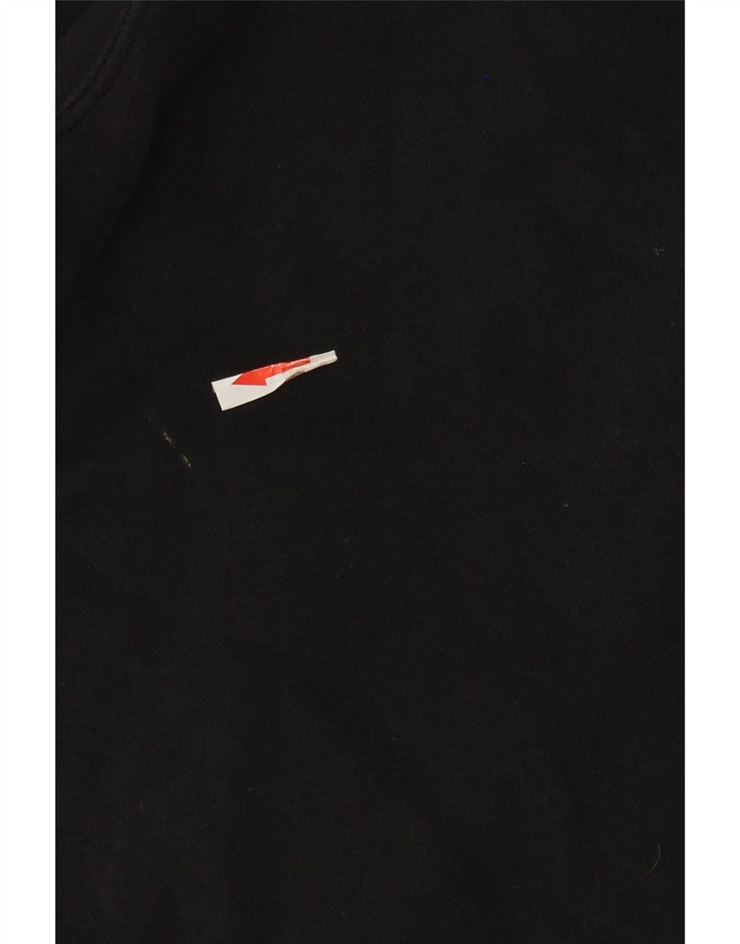 Felpa Nike da uomo con zip e collo, in cotone nero medio