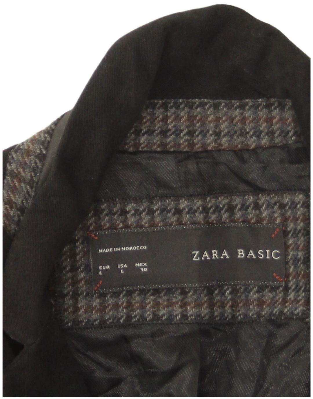 Giacca blazer a 1 bottone da donna Zara UK 14 grande cotone nero