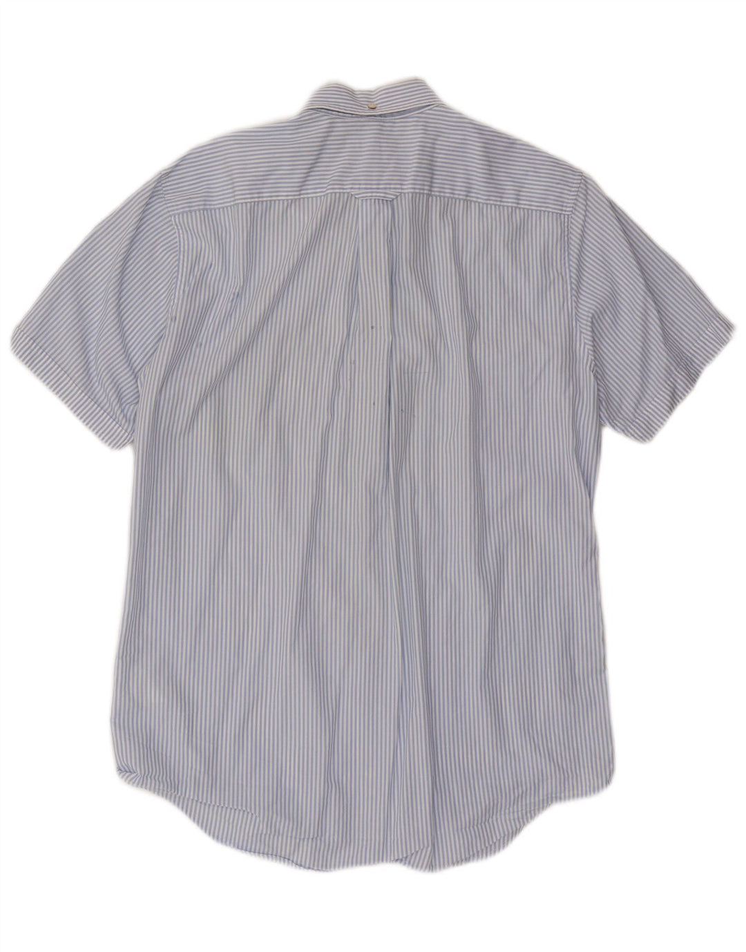 GANT Camicia da uomo The Banker vestibilità regolare a maniche corte blu medio gessato