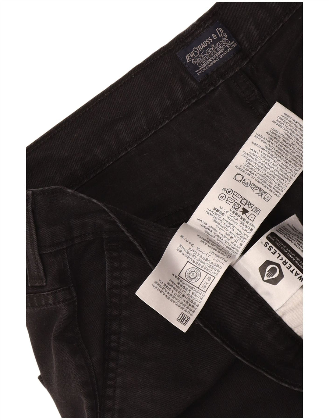 Pantaloni chino da uomo Levi's W36 L30 in cotone nero