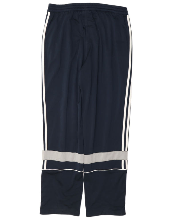 Adidas Mens Tracksuit Trousers UK 44/46 Large Navy Blue Colourblock