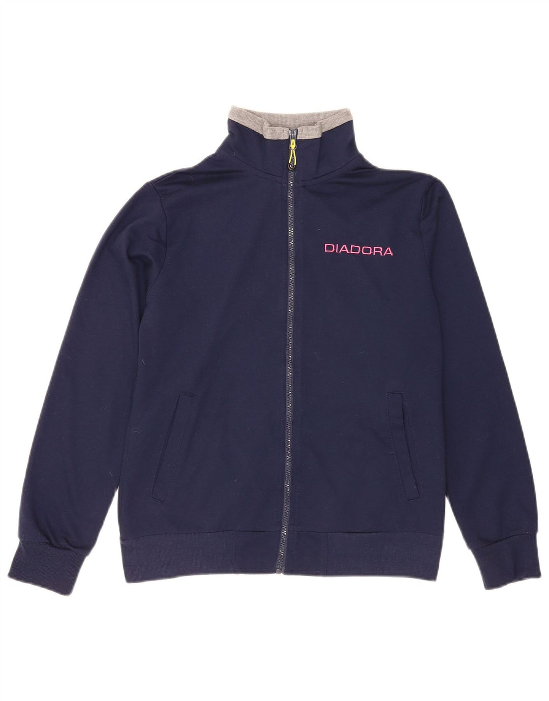 Giacca da tuta da donna Diadora UK 14 Medium Blu Navy Colourblock