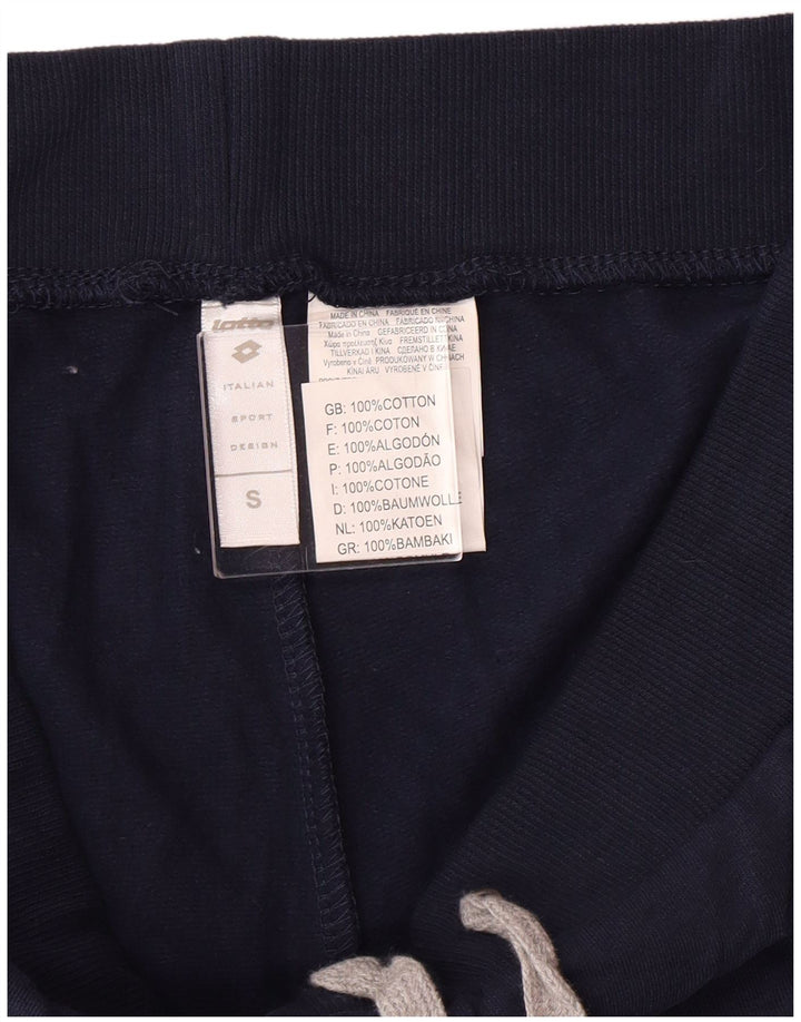 Pantaloni da tuta da donna LOTTO UK 8 piccoli in cotone blu navy