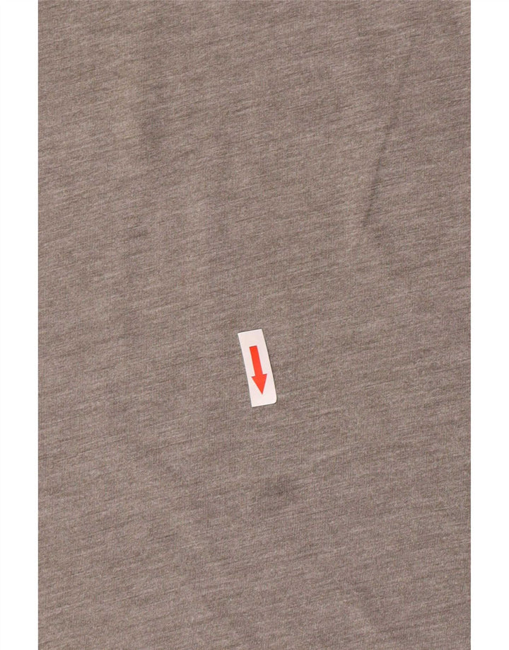 T-shirt Adidas Climalite da uomo Top in poliestere grigio medio