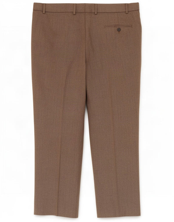 Marks & Spencer Mens Regular Fit Suit Trousers W40 L29 Beige Polyester